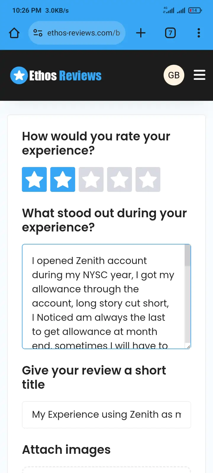 My Experience using Zenith as my major bank.