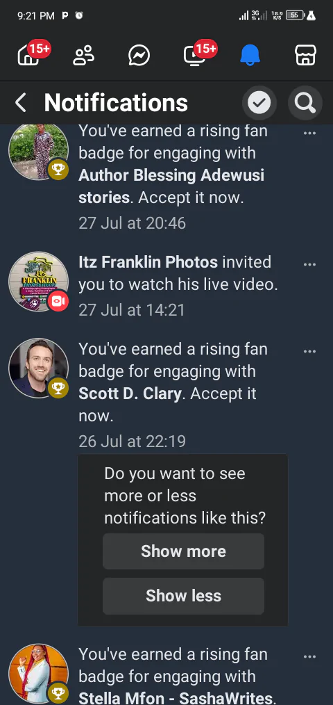 Facebook recognizes me when I engage in people's post